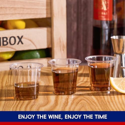 JOLLY CHEF 900 Pack 2 oz Plastic Shot Glasses Clear Disposable Shot Cups - Image 6