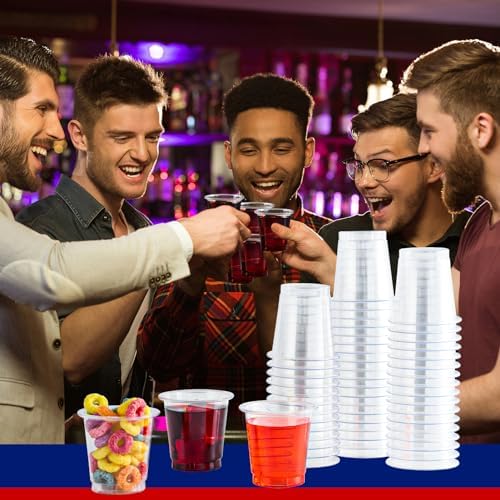 JOLLY CHEF 900 Pack 2 oz Plastic Shot Glasses Clear Disposable Shot Cups - Image 7