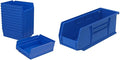 Akro-Mils 30150 Plastic Organizer and Storage Bins for Refrigerator, Kitchen & 30224 AkroBins Plastic Hanging Stackable Storage Organizer Bin, 11-Inch x 4-Inch x 4-Inch, Blue, 12-Pack