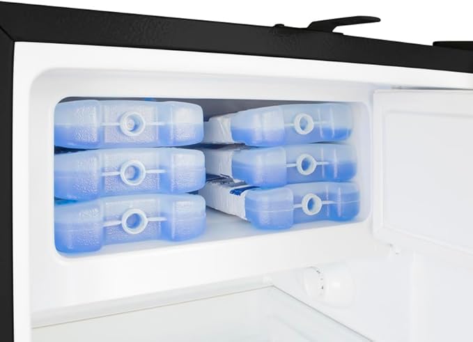ACCUCOLD 20" Refrigerator - Freezer, Built-in, Undercounter, Breakroom, General Purpose, 2.68 cu.ft. Capacity, ADA Compliant, Black - ADA302BRFZLHD (Left Handed Door Swing)