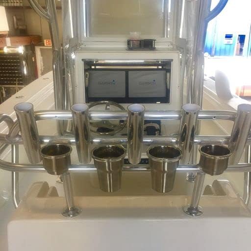 Tigress Large Stainless Steel Cup Insert, Boat Cup Holder Designed to fit Both 20oz & 30oz Tumblers, Marine Grade Steel