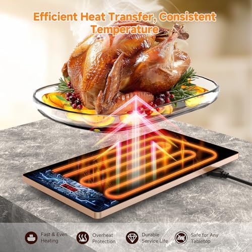 FEPPO Electric Warming Tray, 4-in-1 Food Warmers for Parties Buffet - Image 5
