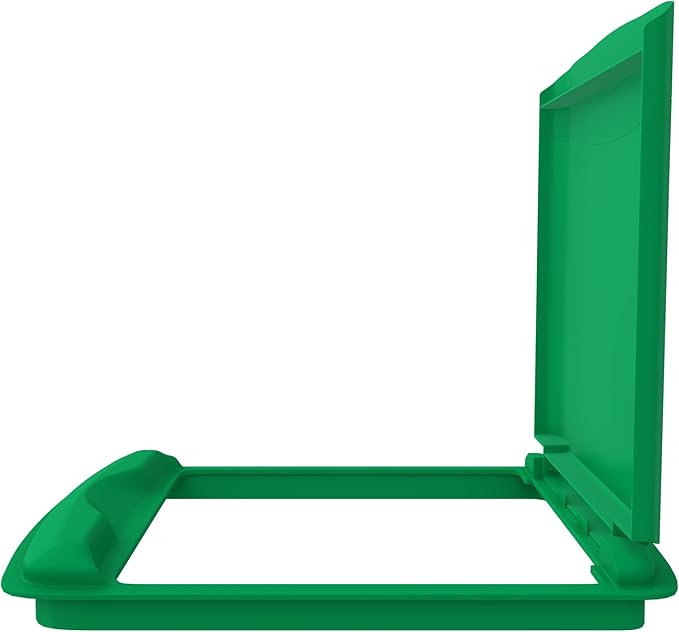 Rev-A-Shelf 50 Qt Under Sink Garbage Can Lid for Base Kitchen and Bathroom Cabinet, Replacement Plastic Trash Bin Lid Only, Green, RV-50-LID-G-1-40