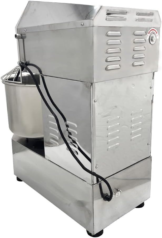 Commercial Dough Mixer 50QT, 2200W 110V Dual Speed Dual Action, Stainless Steel Spiral Stand Mixer for Pizza Dough, Bakeries, Restaurants & Schools