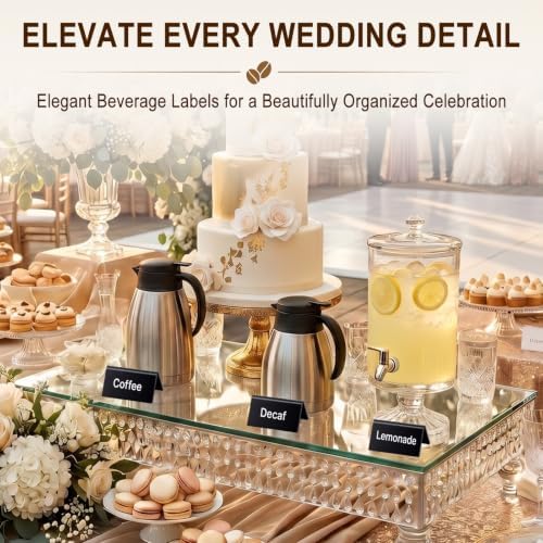 Novabright 8 Pcs Acrylic Coffee Tent Signs for Coffee Station - Image 6