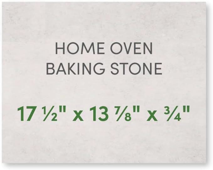 FibraMent-D Premium 5-Piece Ultimate Pizza Set Perfect for Home Ovens - 17-1/2" x 13-7/8" x 3/4" Rectangle Pizza Stone, Peel & Rocker Pizza Cutter, Pizza Stone Ranked 'BEST OVERALL PIZZA STONE'