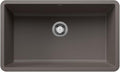 BLANCO 443120 Precis Silgranit 30” Single Bowl Undermount Kitchen Sink, Volcano Gray