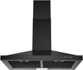 SNDOAS Black Range Hood 30 inch,Hood Vents for Kitchen with Ducted/Ductless Convertible,Vent Hoods 30 inch,Wall Mount Ductless Range Hood,Stainless Steel Kitchen Vent Hood with LED Light