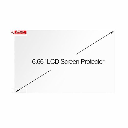 10PCS 6.66 inch LCD Screen Protector Film - Scratch-Resistant High Light Transmittance Protective Films for Resin 3D Printer Elegoo Mars 3/ Mars 3 Pro