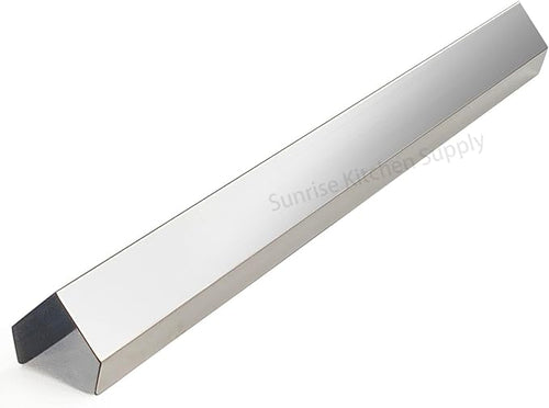 (Pack of 2) Sunrise Kitchen Supply Stainless Steel Deep Fryer Joining Strip/Connector (23 3/8"L x 2 3/8"W x 2 1/4"H)