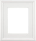 Creative Mark Plein Air Style Frame, White, 11x14-2.75" Wide Moulding with 1/2" Rabbet Depth, Open Back W/O Glazing, Museum Quality, For Art Panels, Stretched Canvas, Pictures & More