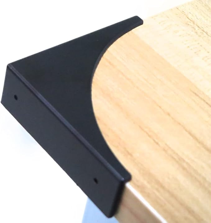 Corner Guard,glrovazas 4 Pcs Decorative Desk Box Corner Protector Desk Case Edge Cover Safety Guard Furniture Corner Bumpers Thickened Hardware for Jewrlry Box Cabinet（Black）