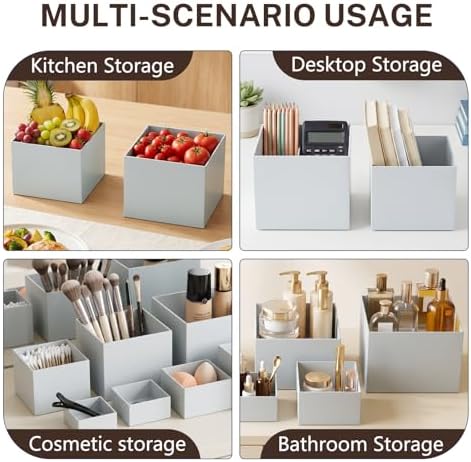 8 Pcs White Buffet Risers with Mini Sign and Marker, Food Risers Display Stands for Buffet Table Party Catering Dessert Jewelry Collectibles,Cube Nesting Boxes with Hollow Bottoms 8 Sizes (10" 9" 8" 7" 6" 5" 4" 3") - Image 6