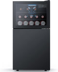 Beverage Refrigerator with Freezer, 2.6 Cu.Ft Compact Refrigerator, Reversible Door, Adjustable Thermostat, Mini Fridge for Bedroom, Office