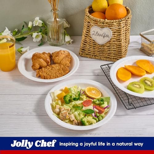 JOLLY CHEF Paper Plates 500 Count 10 inch Disposable - Image 4
