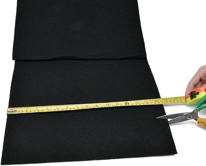 Cut-to-Fit Activated Carbon Filter Sheet Charcoal Air Vent Filters Pad Black Range Hood AC Replacement Fabric Filter 1 Pack 16" x 48" x 0.125"