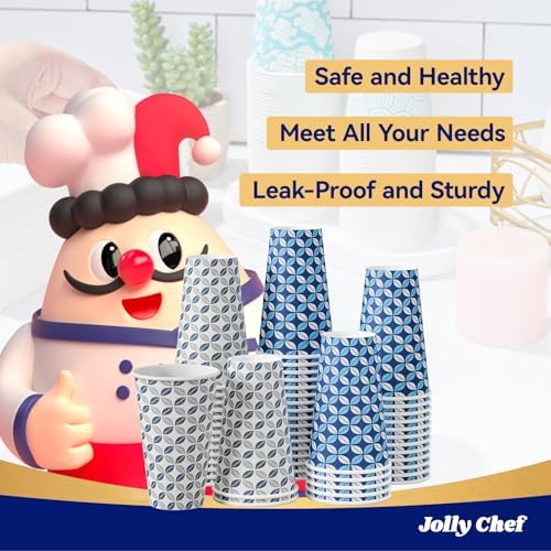 JOLLY CHEF 500 Pack Disposable Plastic Black Lids 3.6'' for 10, 12, 16, 20 oz Paper Coffee Cups, 1000 Pack Printed Coffee Cups 16 oz - Image 5