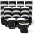 JOLLY CHEF Paper Coffee Cups 10 oz 120 Pack Insulated Paper Cups Black by JOLLYCHEF