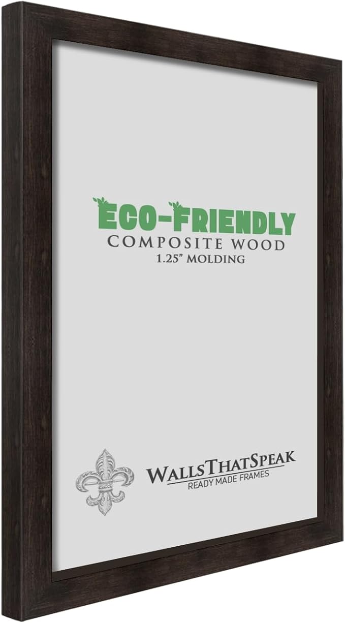 wallsthatspeak 18x27 Espresso Brown Picture Frame for Puzzles Posters Photos or Artwork