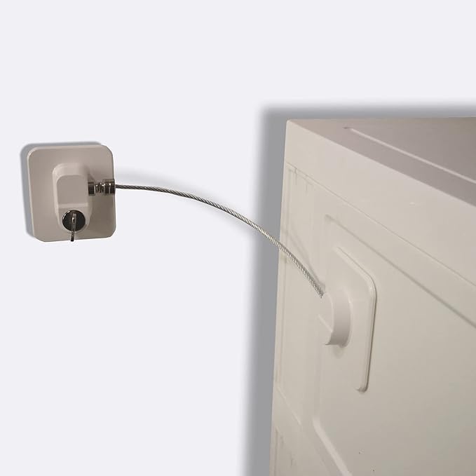 YEYA Upgraded No Drill Anti Tip Furniture Wall Anchors for Baby Proofing White 4 Pack