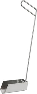 Deep Fryer Strainer Crumb Scoop 750°F Heat-Resistant V-Shaped Fryer Cleaner Food Crumb Cleaning Tool for Commercial Fryers Long Handle with Drain Holes for Oil Filtration,1 PCS