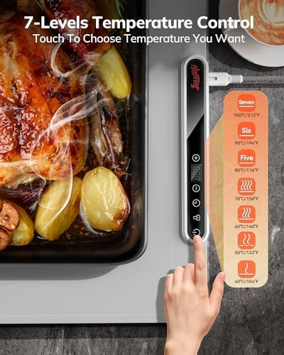 Electric Warming Mat 24x16, Foldable Food Warmer for Parties - Image 2