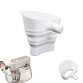 Flour Funnel for Kitchen Mixer，Silicone Funnel with Easy-Pour Attachment Fits 4.5 & 5Quart Tilt-Head Mixers, Easy Clean Durable Mess-Free Baking Accessory ((White,KSM150)