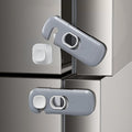 5Pack Child Proof Refrigerator Lock, Fridge Locks for Kids,with Adhesive,Child Safety Locks for Doors, RV Refrigerator, Oven Lock Child Safety Baby Cabinet Locks (Dark Gray, 5 Count (Pack of 1))