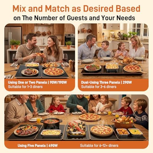 Electric Food Warming Tray, 5-in-1 Food Warmers for Parties Buffet - Image 5