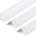 Sasylvia 5 Pcs Wall Corner Protector Guards, Vinyl 3/4 x 48 Inches Corner Trim Molding, Avoid Scratching Scuffs, Ease Install and Cleaning for Door Countertop Furniture Cabinet Protection, White