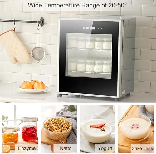40L Electric Bread Proofing Box, Adjustable Temperature & Humidity Dough Proofer, Fermentation Machine for Baking, Yogurt & Even Rising, 110V Kitchen Appliance