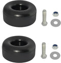 Heavy Duty Rubber Anti Vibration Feet Pads for Generators, Pressure Washers, Air Compressors, Round Rubber Bumper, 1 X 2.5 in Vibration Dampeners with Screw Kits (2 Pack)