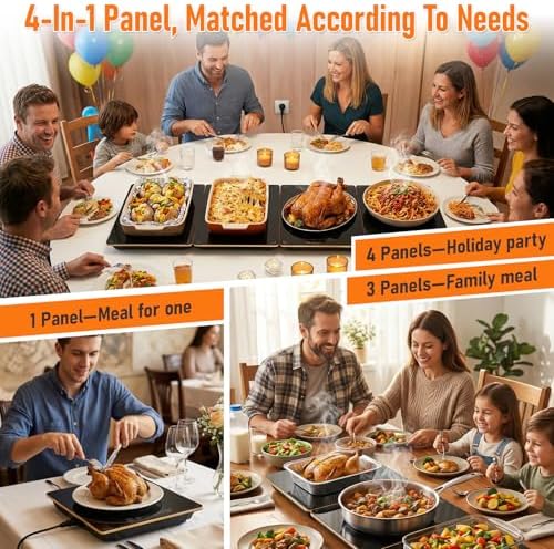 Electric Food Warming Tray, 4-in-1 Food Warmers for Parties Buffet - Image 2