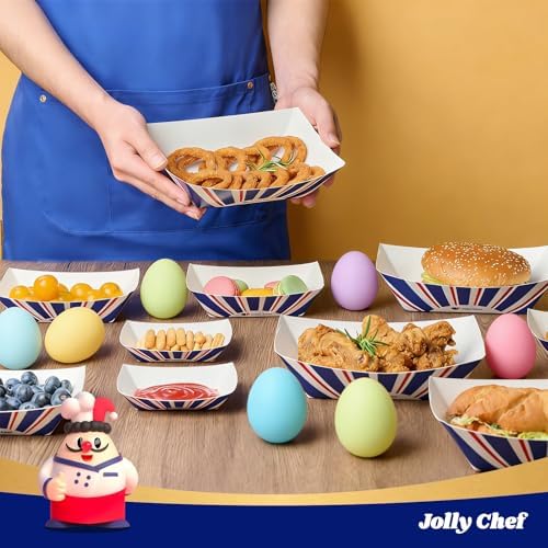 JOLLY CHEF Disposable Paper Food Trays, 250 Count 3 Lb Serving Boats - Image 4