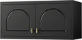 Wall Upper Storage Cabinet,Metal Bathroom Wall Mounted Cabinet,15 Inch Storage Cabinets for Basement,Livingroom Home Office