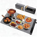 Warming Food Mat, Electric Heating Warming Mat for Food with 6 Level Temperature & 6 Hours Timer, Flexible Silicone Food Warmer, Portable Warming Trays for Party Home Kitchen (Gray, 23.6"x15") by NtoaujaoPilatesReformerSet