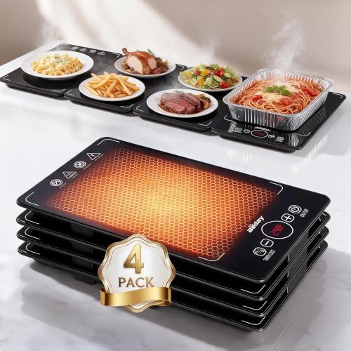 BEDAY Expandable Electric Warming Tray, 4-in-1 Buffet Food Warmer for Party by Beday