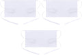 BOHARERS Waist Apron with 3 Pockets - Black Waitress Waiter Server Short Aprons