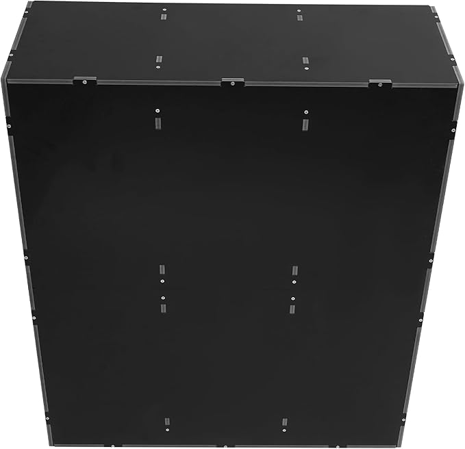 48 Compartments Literature Organizer,16 Layer Mail Sorter Organizer with Adjustable Shelves, File Sorter Mail Center Paper Storage Cabinet for Office Home (Black)