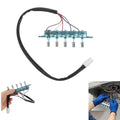Range Hood Switch Button Replacement,5-Button Mechanical Control Panel, Size Matching Required,Manual Wiring Installation Required, Exact Size Match Needed for Traditional Push Hoods Only for Kitchen