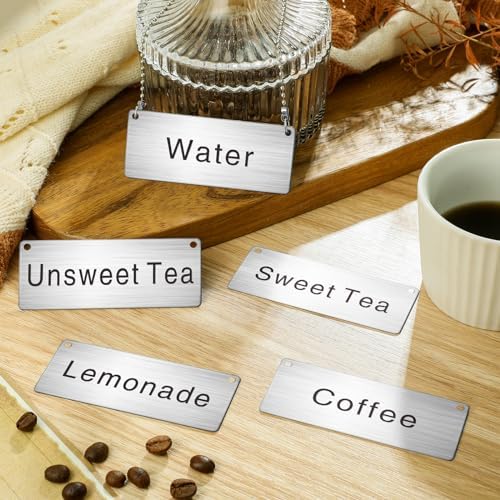 Hicarer 5 Pcs Stainless Steel Chain Signs 3-1/2 x 1-3/8 - Image 3