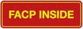 Signs ByLITA Standard FACP Inside Sign | Fire Safety Signage (Red/Yellow) - Large 1 Pack
