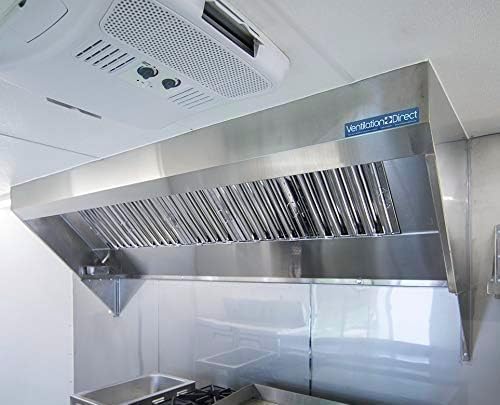 Food Truck Concession Trailer Hood System with Exhaust Fan (4' Hood System with Exhaust Fan)