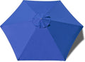 EliteShade USA 7.5FT Replacement Covers 6 Ribs Market Patio Umbrella Canopy Cover (CANOPY ONLY) (Royal Blue-8)
