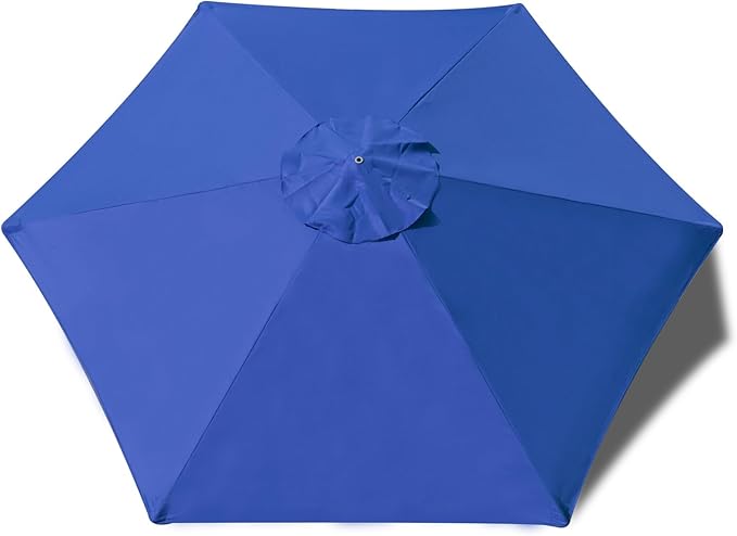 EliteShade USA 7.5FT Replacement Covers 6 Ribs Market Patio Umbrella Canopy Cover (CANOPY ONLY) (Royal Blue-8)