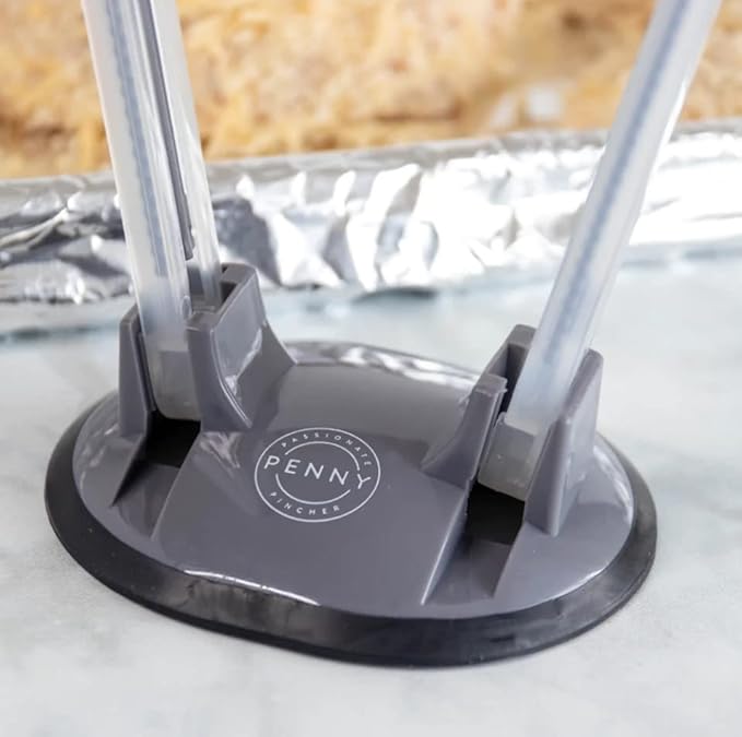 PPP Freezer Bag Stands (2 Pack) | Baggy Rack Holder for Food Prep Bag | Meal Planning | Ziploc Bag Holder | Adjustable Freezer Bag Holder Stand | Hands Free Baggie Holder | Non-Slip Rubber Base (Grey)
