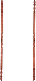 Renovators Supply Manufacturing Corner Protectors 39 1/4 in. Dark Oak Edge Protector, Sanded Corner Guard Pack of 2