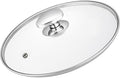 Glass Lid For Pots, Pans and Skillets, Clear tempered Glass Lid Replacement with Vent For Frying Pan, Stock Pot, Cast iron skillet, 8, 9.5, 10.25, 11, 12, 12.5, 13.5 and 14 Inch Stainless Steel cover