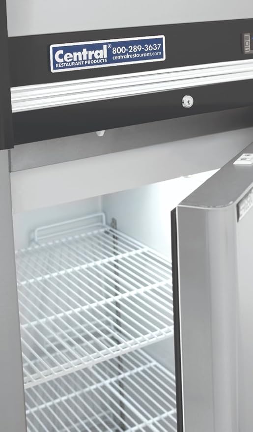 Commercial One Door Reach-In Freezer, Mobile Stainless Steel Commercial Freezer for Restaurants, Top Mount Compressor, 23 Cubic Ft, 27" Wide, 115V (69K-034)