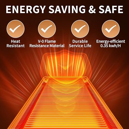 Electric Warming Tray,XXL 32"x18",Tempered Glass Warming Mat for Food,Black - Image 7